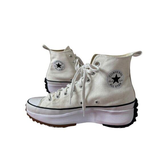 Converse Run Star Hike Platform High Tops | Men’s 9.5 / Women’s 11 White - Picture 4 of 12